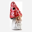 Mondex Ceramic Lantern Toadstool-Santa Claus LED white and red color mix 3 patterns 8.7x7x9x17.7 cm Mondex Ceramic Lantern Toadstool-Santa Claus LED white and red color mix 3 patterns 8.7x7x9x17.7 cm