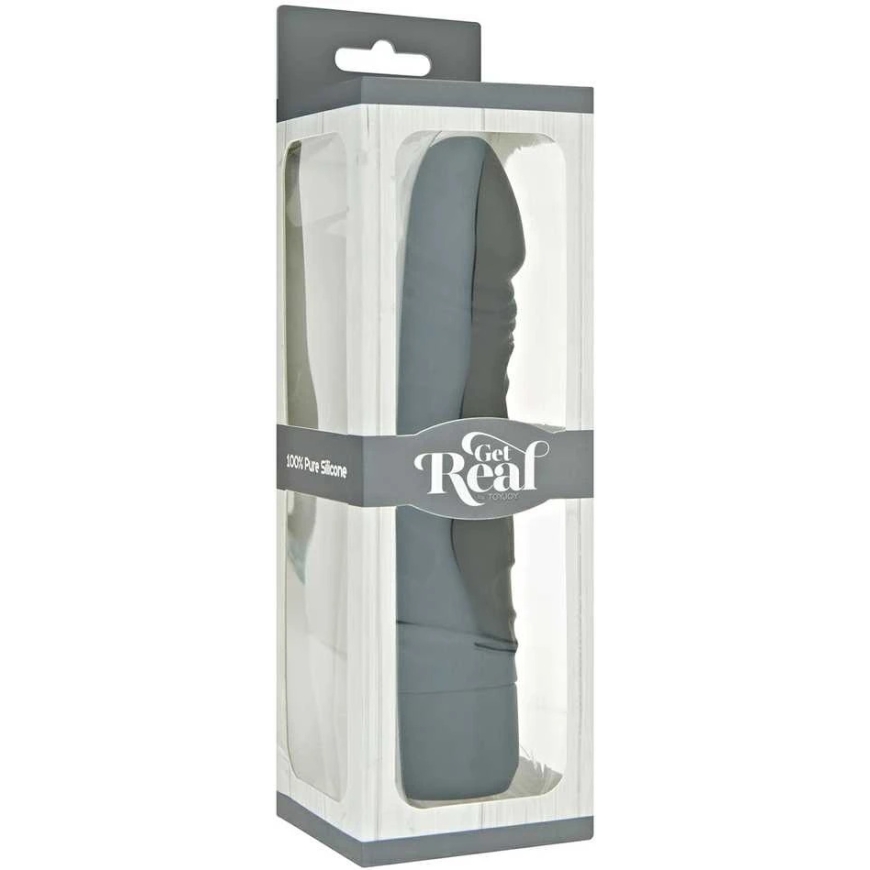 Get Real TOYJOY Gražus vibratorius su didele galva, tikroviškas, 20 cm – 2