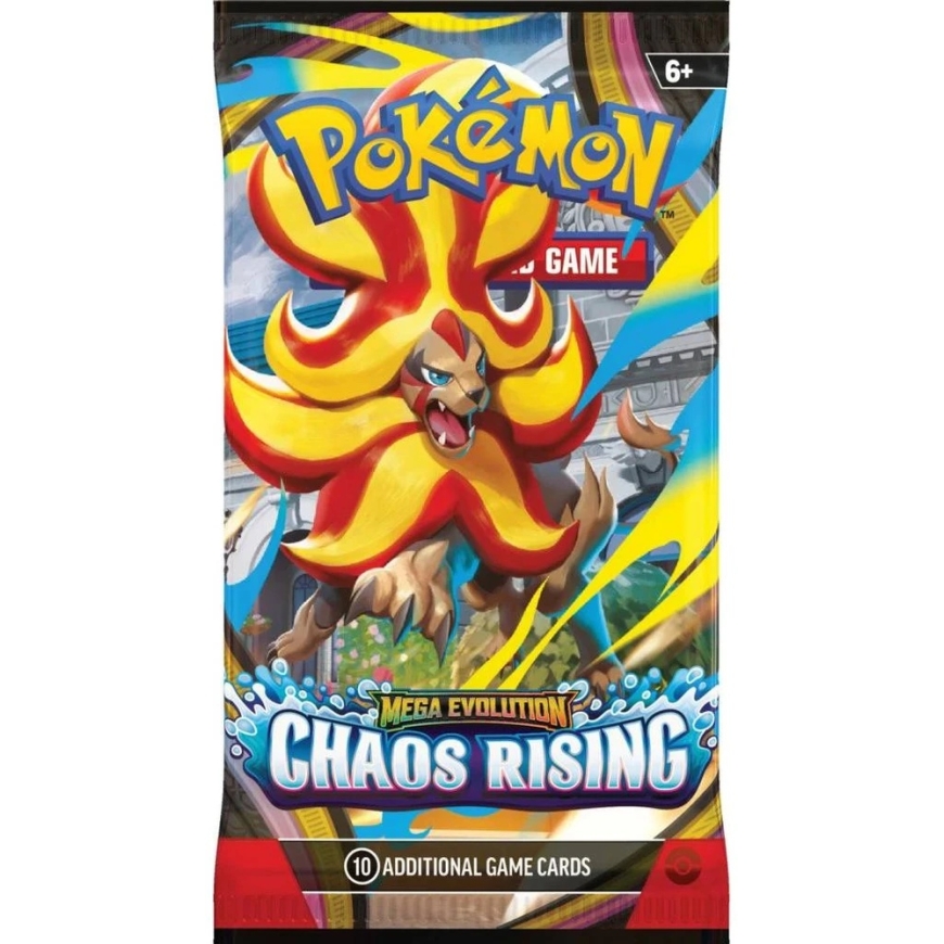 Pokémon TCG Mega Evolution: Chaos Rising täienduspakk – 10 kaarti – 3