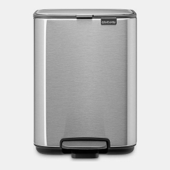 Brabantia Bo Pedal Bin 4L - Matt Steel Fingerprint Proof