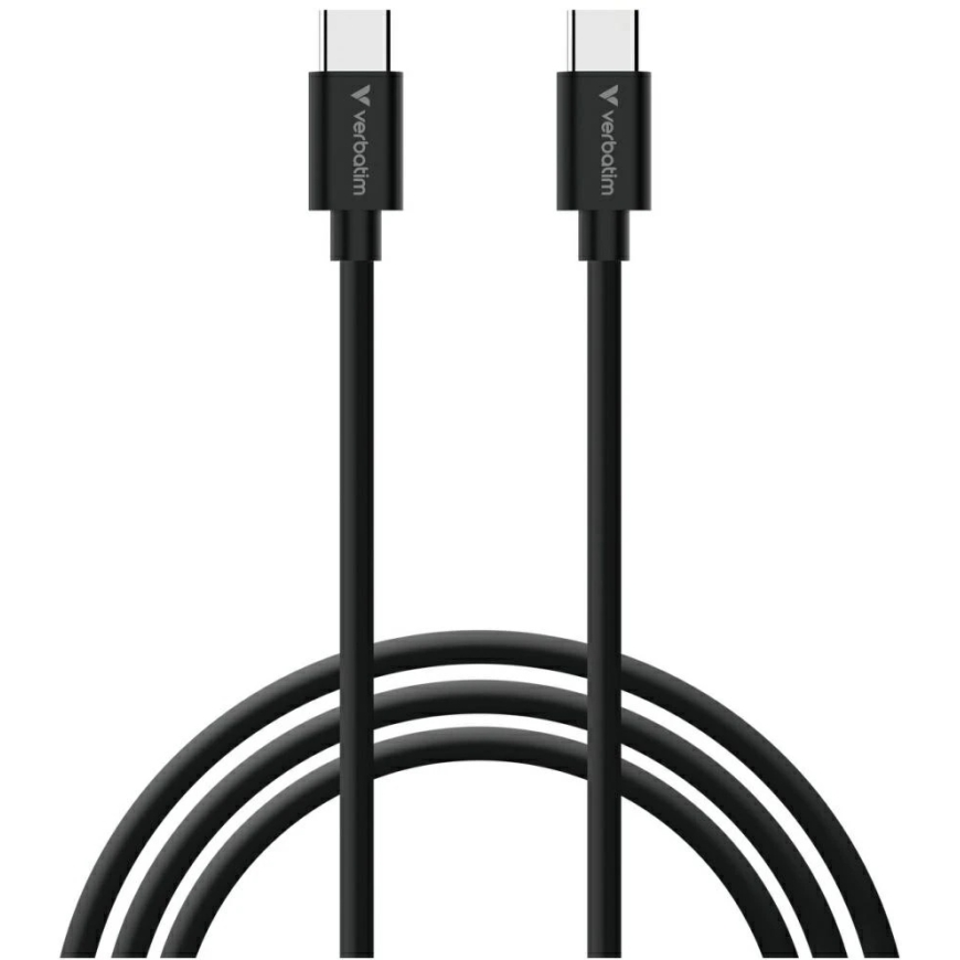 Verbatim Sync & Charge USB-C į C essentials 60W laidas juodos spalvos / baltos spalvos 2 vnt. 32391 – 5