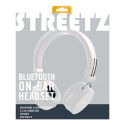 STREETZ folding headphones BT headphones, 3.5 mm, white HL-BT403 STREETZ folding headphones BT headphones, 3.5 mm, white HL-BT403