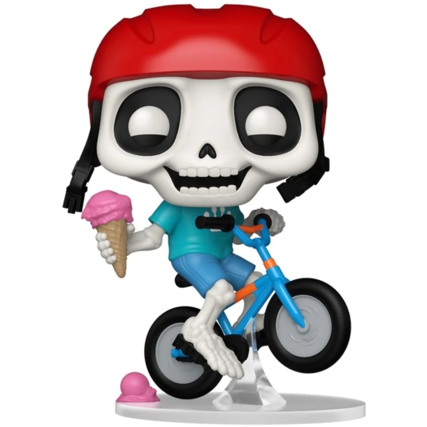 FUNKO POP! Vinyylihahmo: Skully - Pyöräilijä Skully, ~9 cm – 2
