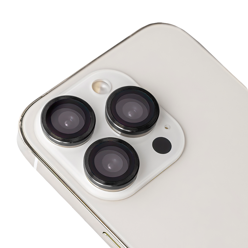 Camera lens set for Samsung Galaxy A15 4G / A15 5G black frame (3 pieces)