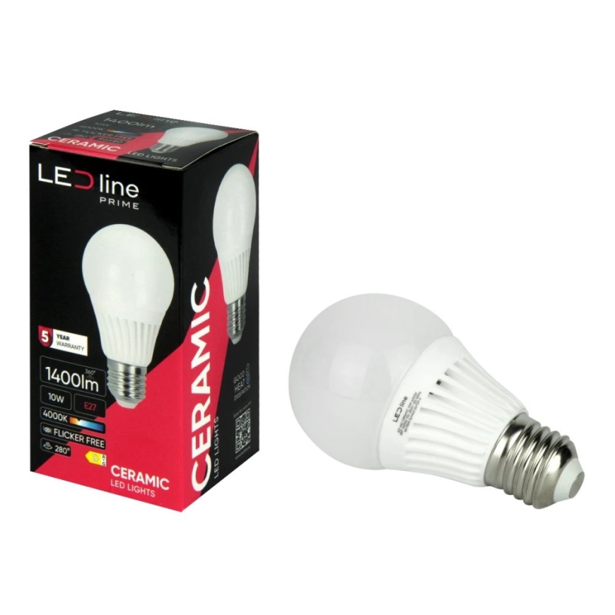Светодиодная лампа E27 10W 4000K 1400lm 170-250V A60