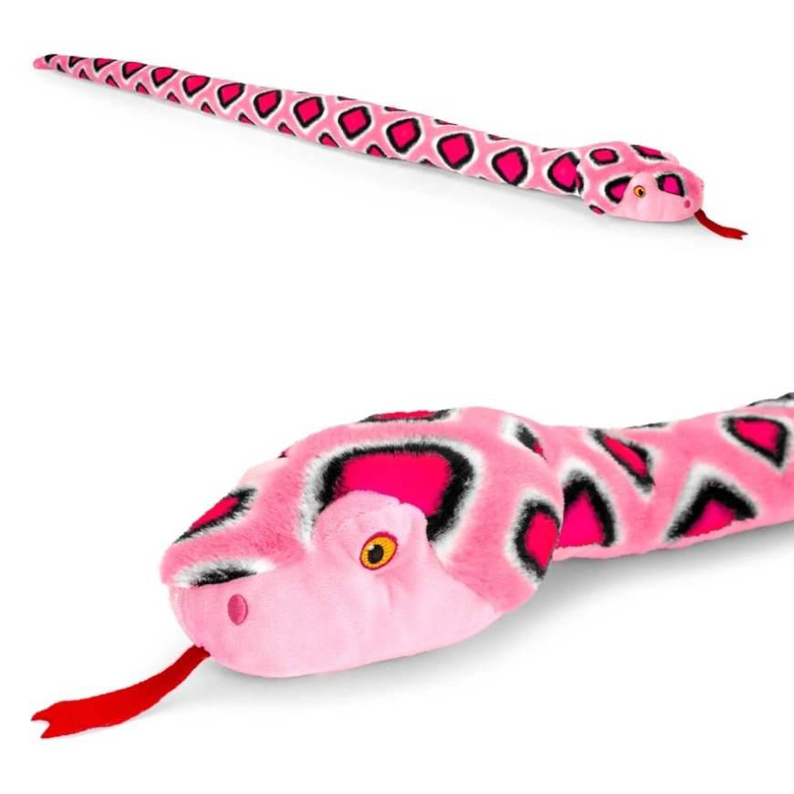 Keel Toys Keeleco Pink Snake, 100 cm