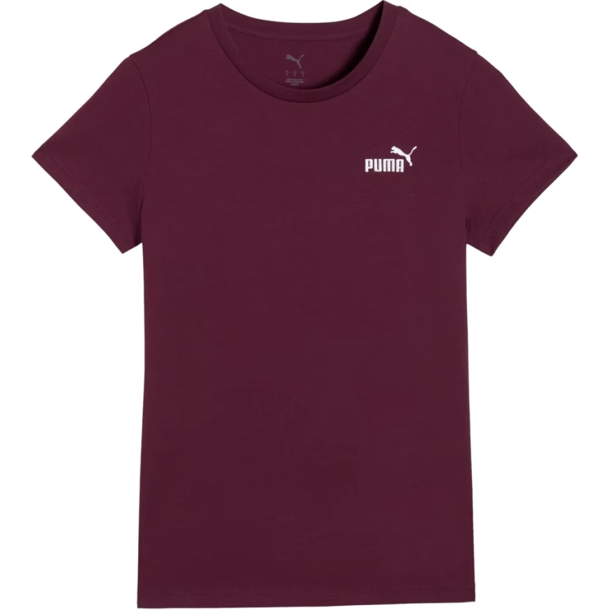 Naiste T-särk Puma ESS Small No.1 Logo Tee burgundi värvuses 682373 24 (L) – 2