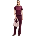 Women's T-shirt Puma ESS Small No.1 Logo Tee in burgundy color 682373 24 (L)