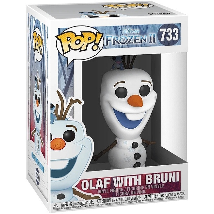 FUNKO POP! Vinyl Figure: Disney: Frozen 2 - Olaf with Bruni, 12.7 cm