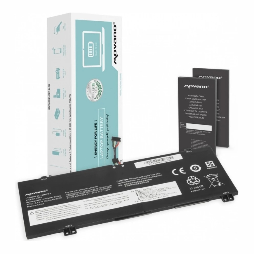 Movano "Lenovo IdeaPad S540" akumulators l18m4pf3 l18c4pf4 - 3200 mAh (49 Wh) – 4