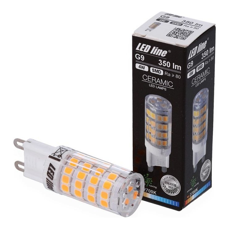 LED pirn LED G9 230 V 4 W SMD2835 350 lm soevald valge LED rida