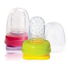 Kidsme Food Pouch -sovitin vauvanruoalle sosekapusseista 2 kpl Lime & Laventeli 160490 LILA