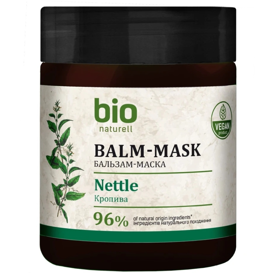 Bio Naturell nettle and panthenol hair mask "Creamy", regenerating, 480 ml – 3
