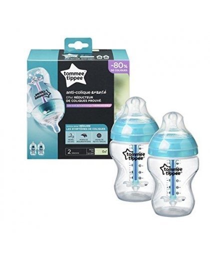 TOMMEE TIPPEE buteliukai ANTI-COLIC, 260 ml, 2 vnt., 42252586 – 7