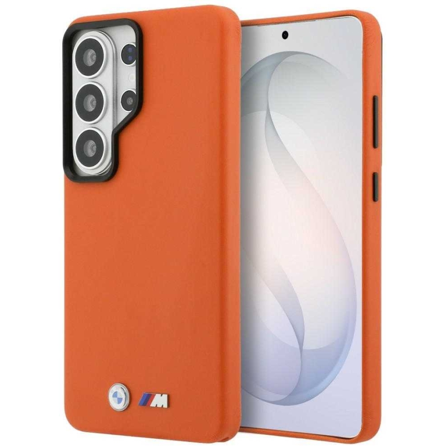 BMW M Metal Logo MagSafe Case for Samsung Galaxy S26 Ultra, orange