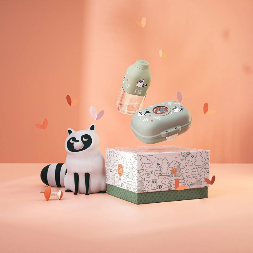 Monbento pusdienu kaste un pudele bērniem Gram Zaļais Rača – 4
