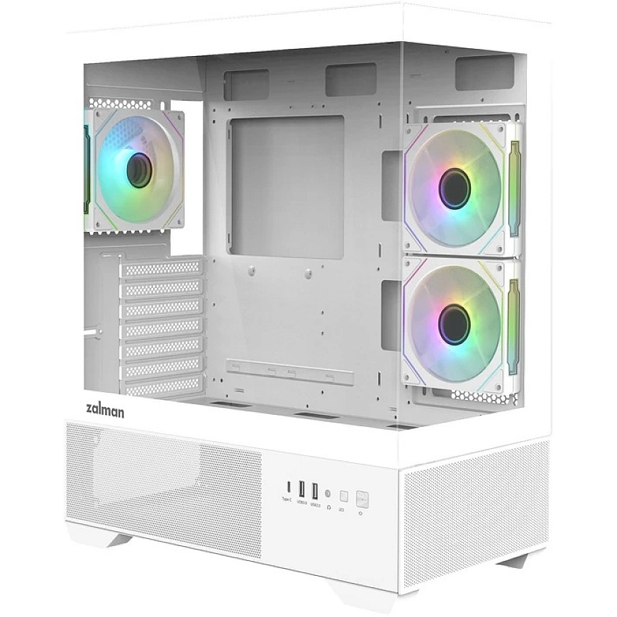 Zalman CHRONIX V2 ATX vidēja izmēra datoru korpuss, balts