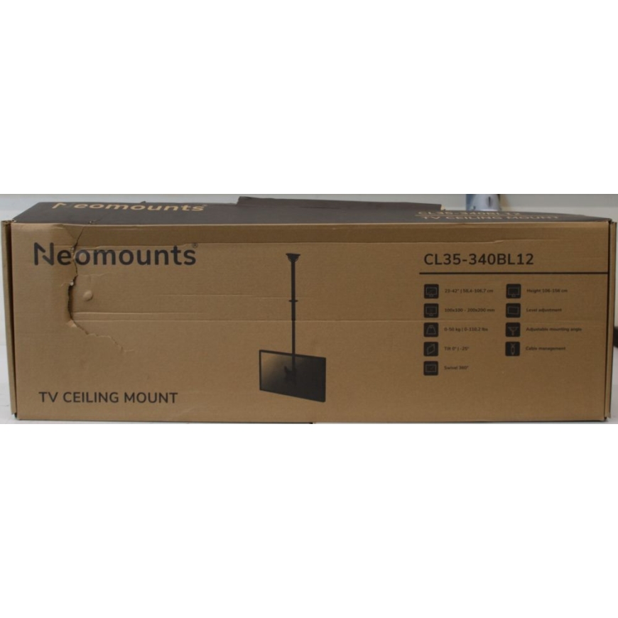 IŠPARDAVIMAS. CL35-340BL12 Monitoriaus/TV tvirtinimas luboms 1 ekranui - 23-42" - maksimalus svoris 50 kg - VESA 100x100-200x200
