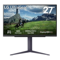 LCD monitorius||27"|IPS panelis|2560x1440|16:9|180Hz|1 ms|Pivot|aukščio reguliavimas|pasvirimas|spalva juoda|27GS85Q-B