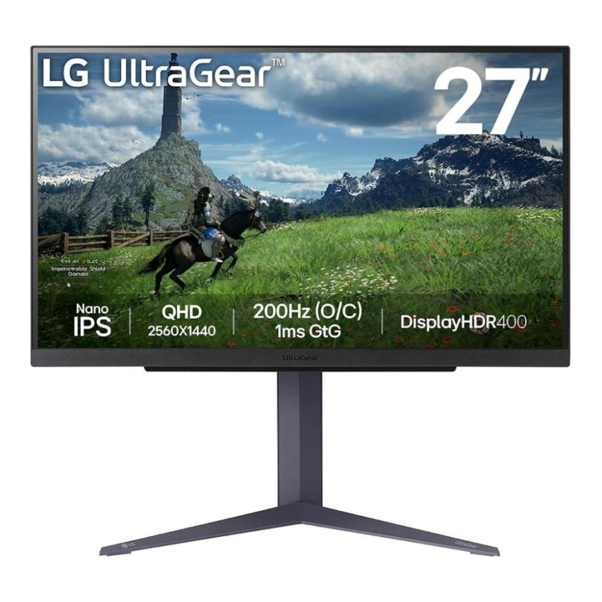 LCD monitor||27"|IPS paneel|2560x1440|16:9|180Hz|1 ms|Pivot|kõrgusreguleeritav|kallutus|värv must|27GS85Q-B