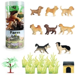 WOOPIE 47092 Figuurisarja Koira 16 kpl Tila