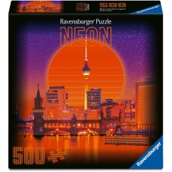 Ravensburger Dėlionė 500 vnt. - Neon Puzzle: Berlynas