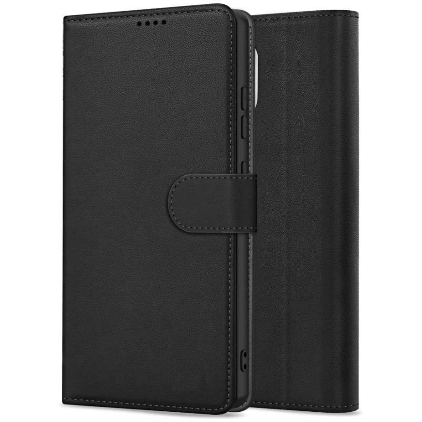 Reach Dėklas Fancy Wallet Samsung A175 A17 4G/A176 A17 5G/A185 A18 4G/A186 A18 5G juodas – 3