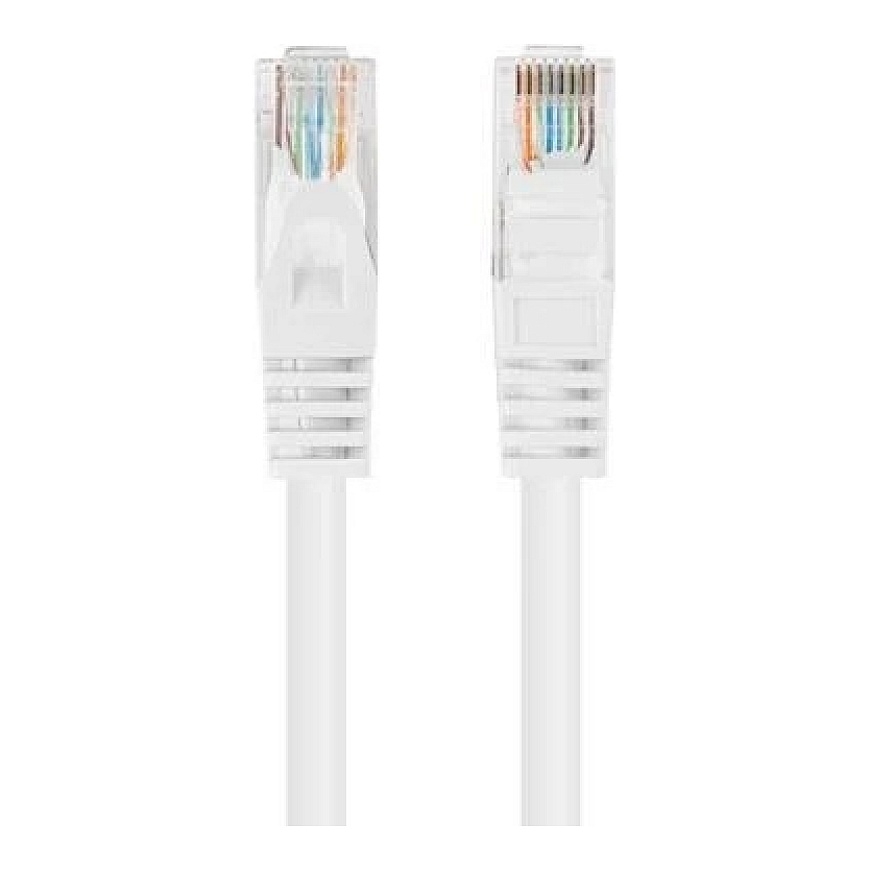 Lanberg 10 gb. Patchcord kat.6 UTP 0,5 m balts Fluke Passed