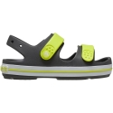 Bērnu basu Crocs Crocband Cruiser, grafīta un dzeltenā krāsa Bērnu basu Crocs Crocband Cruiser, grafīta un dzeltenā krāsa