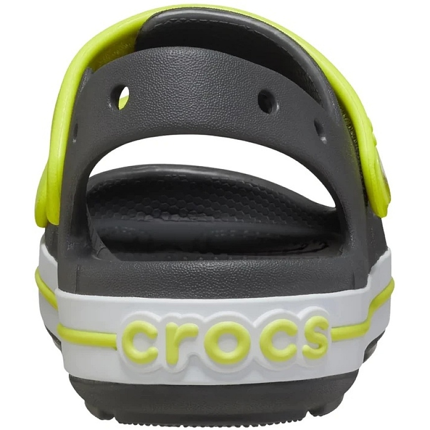 Lasten Crocs Crocband Cruiser sandaalit, grafiitti ja keltainen väri – 3