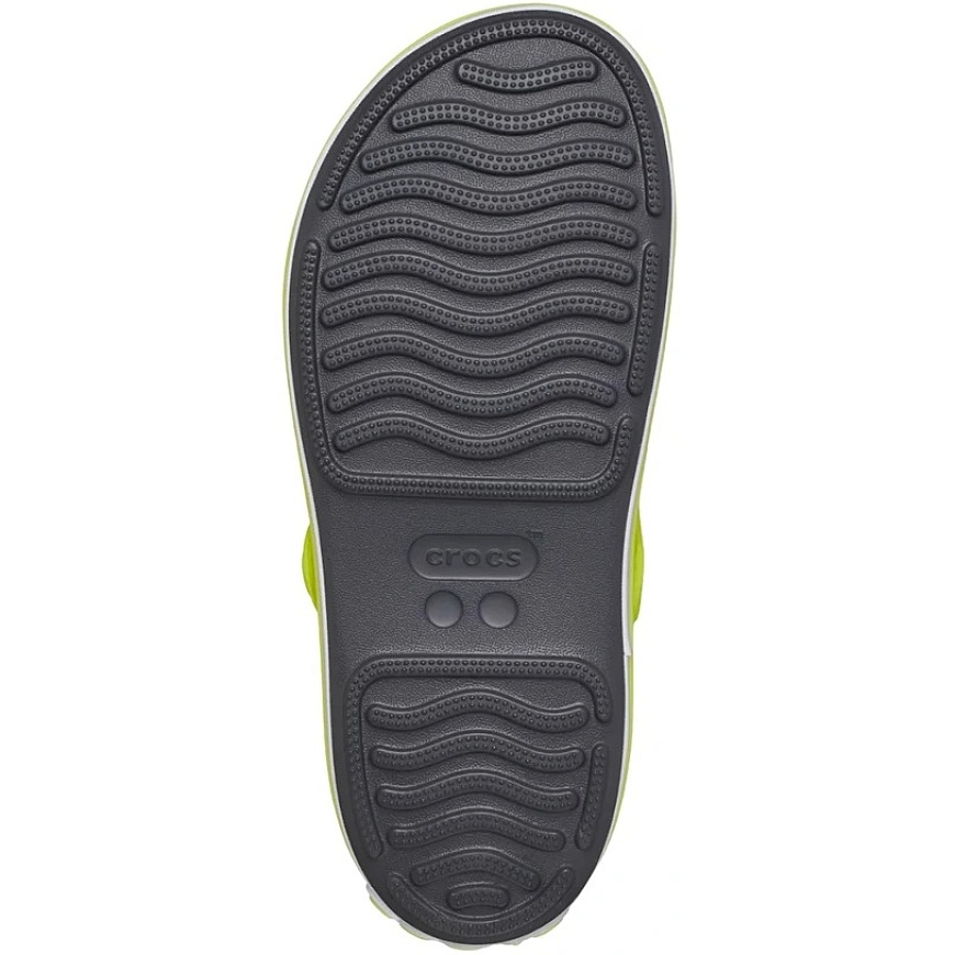 Kids' Crocs Crocband Cruiser Sandals, Graphite and Yellow Color – 5