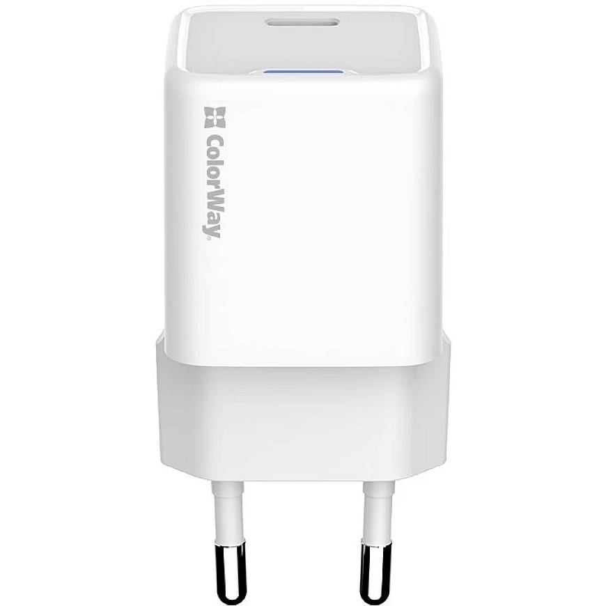 ColorWay 1x USB-C tīkla lādētājs/ GaN/ PD/ PPS/ 30W, Balts – 3
