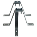 Wall-Mounted Pole Holder 25 cm with Support - 2 pcs Wall-Mounted Pole Holder 25 cm with Support - 2 pcs