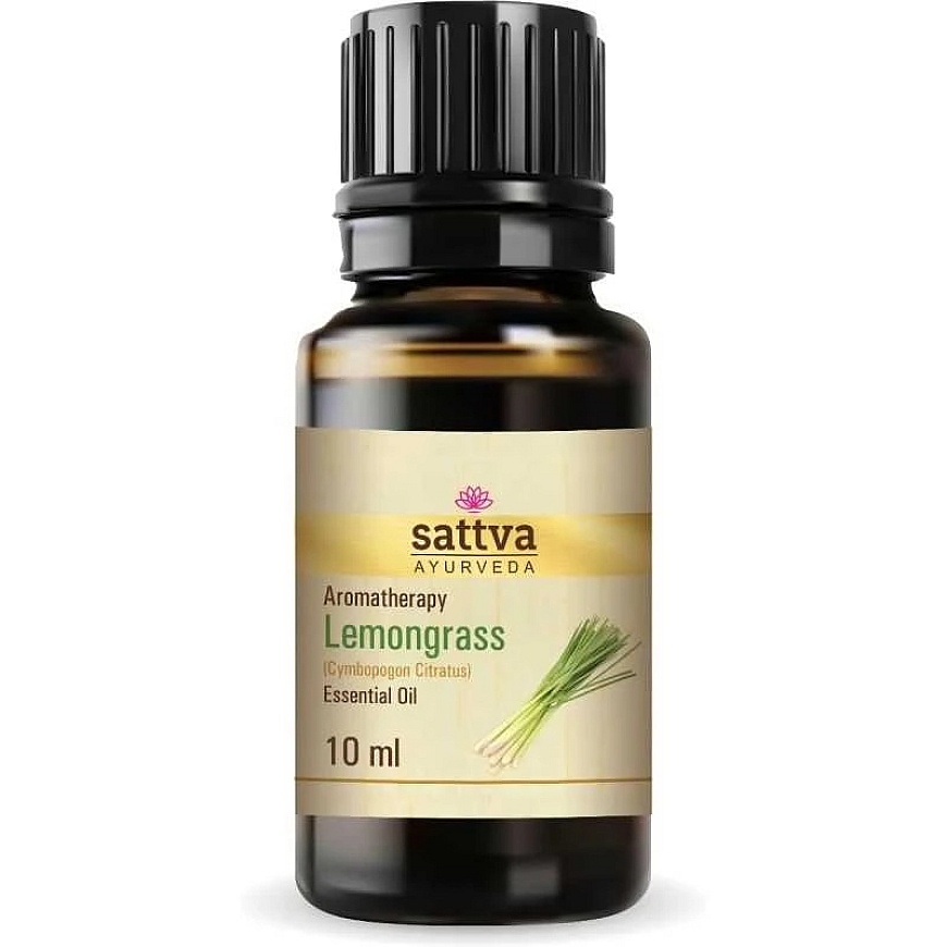 Citrinžolių eterinis aliejus Lemongrass, Sattva Ayurveda, 10ml – 5
