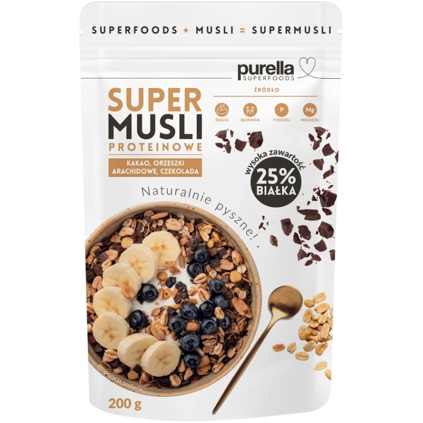 Dribsniai PURELLA, with cocoa, nuts and chocolate, 200 g