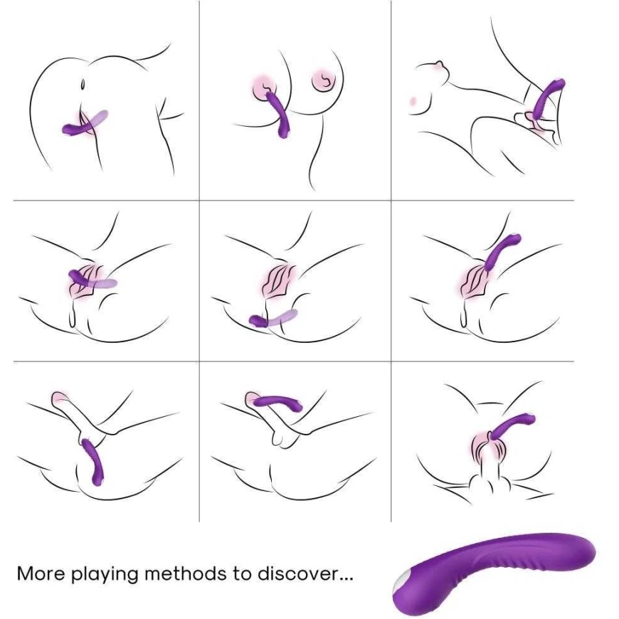 B Series Joy B Series "Joy" G-Spot Vibrator for Clitoral Massage, 18 cm, 9 Modes – 3