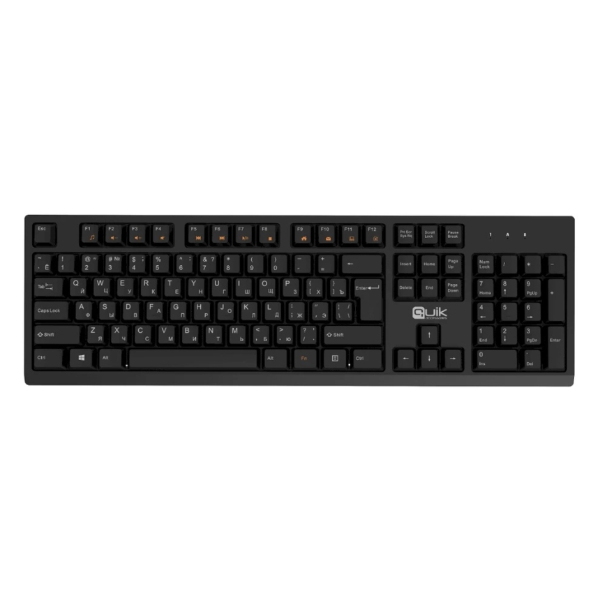 Quik Priedai QOS-12104 Full Size Wireless Keyboard RU / ENG