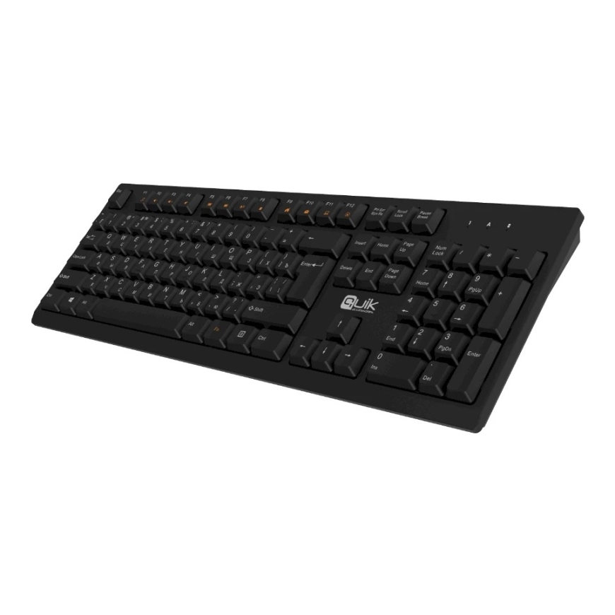 Quik Priedai QOS-12104 Kokokokoinen langaton näppäimistö RU / ENG – 2