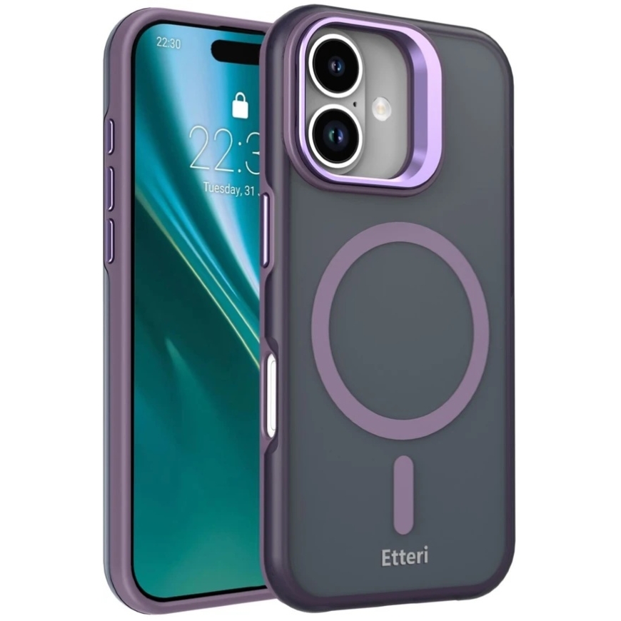 Etteri Morning Fog чехол для iPhone 17 6,3" пурпурный – 2