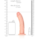 Realrock By Shots Realrock kaareva realistisen dildo imukupilla - 7"/ 18 cm