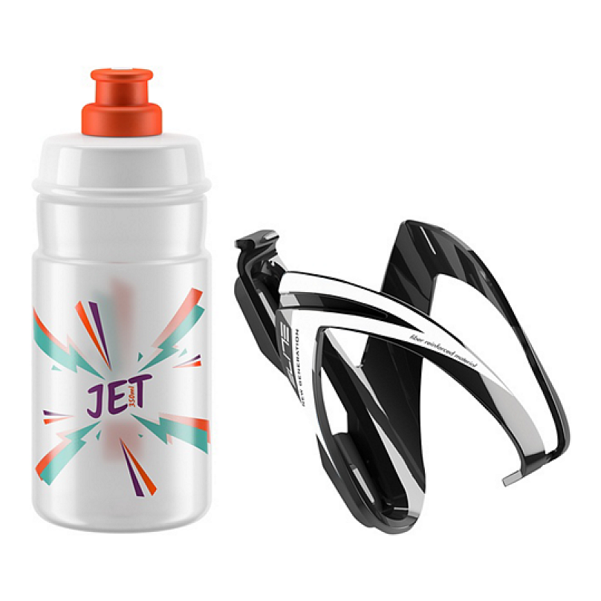 Бутылка с держателем Elite Kit CEO JET белая 350 мл