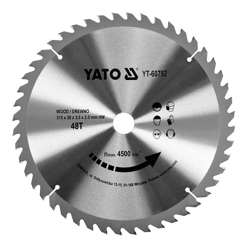 Yato WIDI WOOD SHIELD 315X48TX30