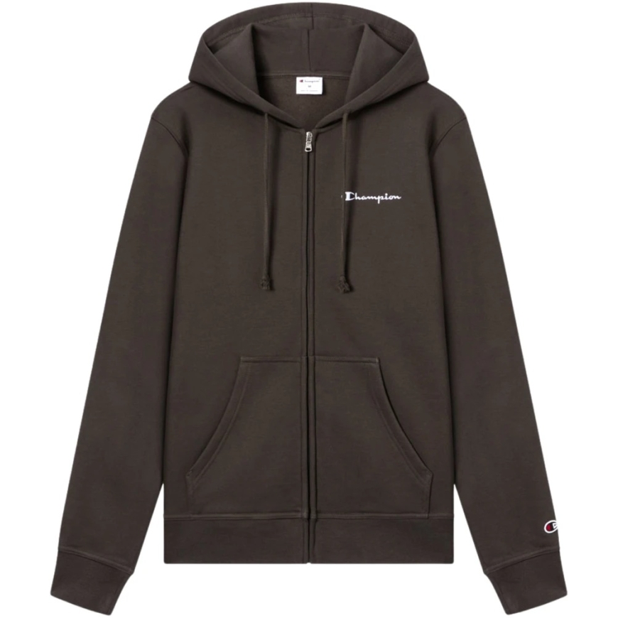 Miesten takki Champion hupullinen täysipitkä vetoketjullinen collegepaita ruskea 221794 GS509 (M) – 2