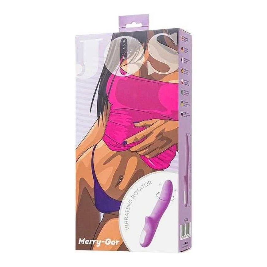 Toyfa JOS JRotator vibratorius MERRY-GOR, silikonas, violetinis, 20,7 cm