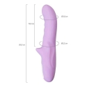 Toyfa JOS JRotator vibrator MERRY-GOR, silicone, violet, 20.7 cm
