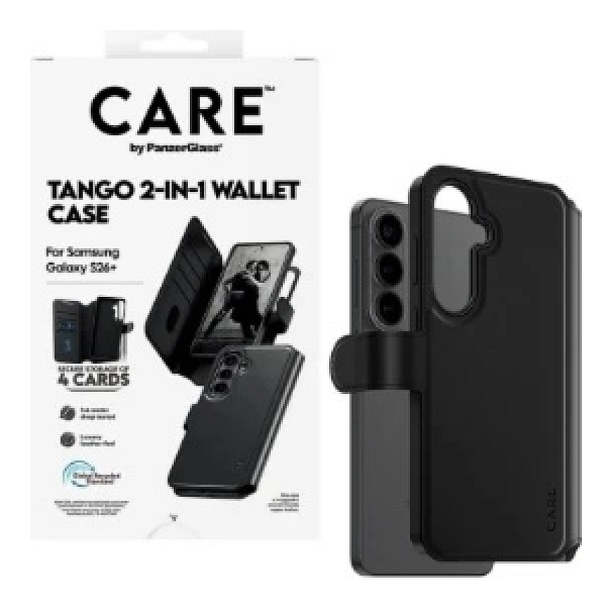 Panzer Glass CARE PanzerGlass Tango 2-in-1 rahakott koos Qi Samsung New Galaxy S26 Plus jaoks | PanzerGlass – 2