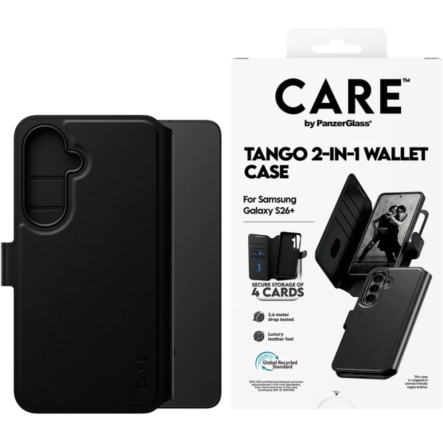 Panzer Glass CARE от PanzerGlass Tango 2-в-1 кошелек с Qi для Samsung New Galaxy S26 Plus | PanzerGlass – 4