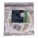 V-tac 10W/m LED COB riba, 320LED/m, 24V, sinine valgustus, IP67, 5 meetriline rull V-tac 10W/m LED COB riba, 320LED/m, 24V, sinine valgustus, IP67, 5 meetriline rull