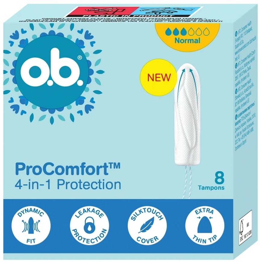 Тампоны O.B. ProComfort™ Normal 8 шт.