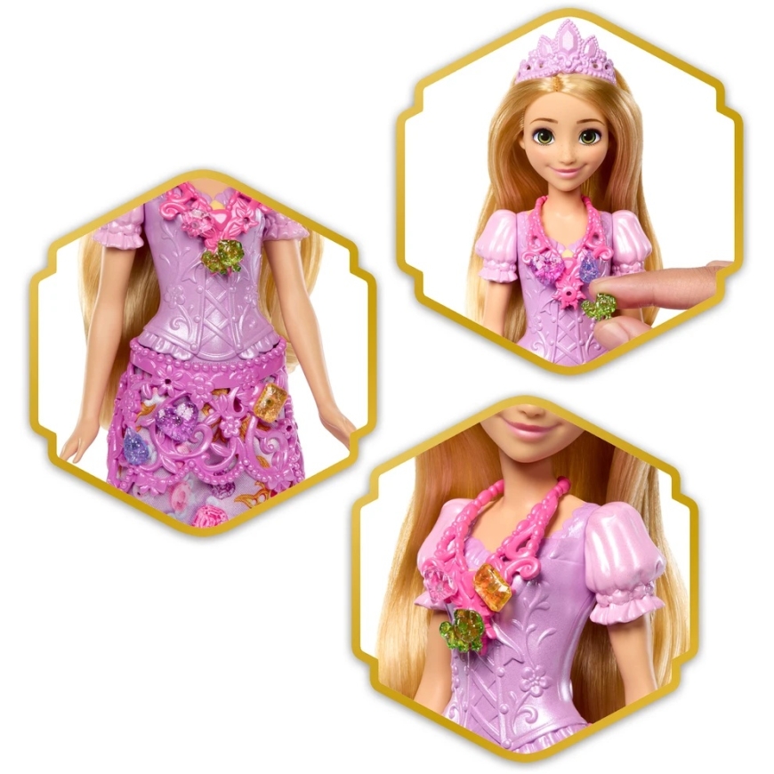 Mattel DISNEY PRINCESS JEWEL REVEAL Auksaplaukės siurprizas (JLK28) – 5
